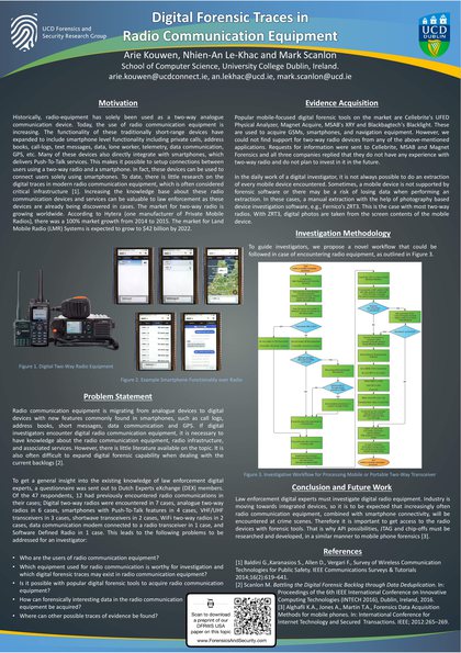 First-page preview of Digital Forensic Investigation of Two-Way Radio Communication Equipment and Services